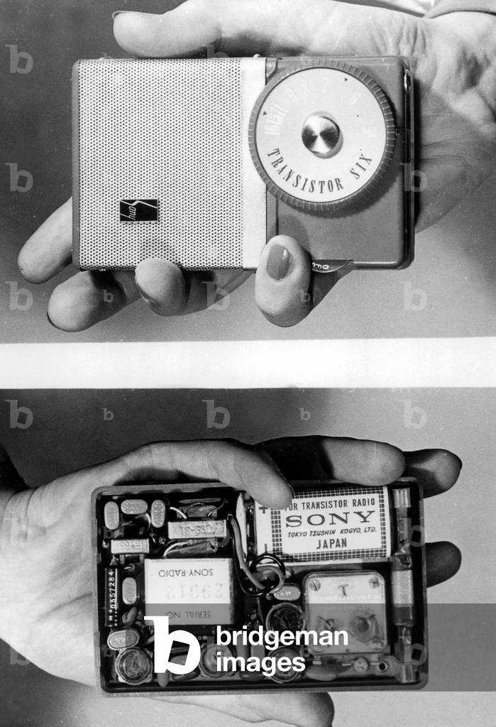 Miniature Radio Set, 1957 (b/w photo)