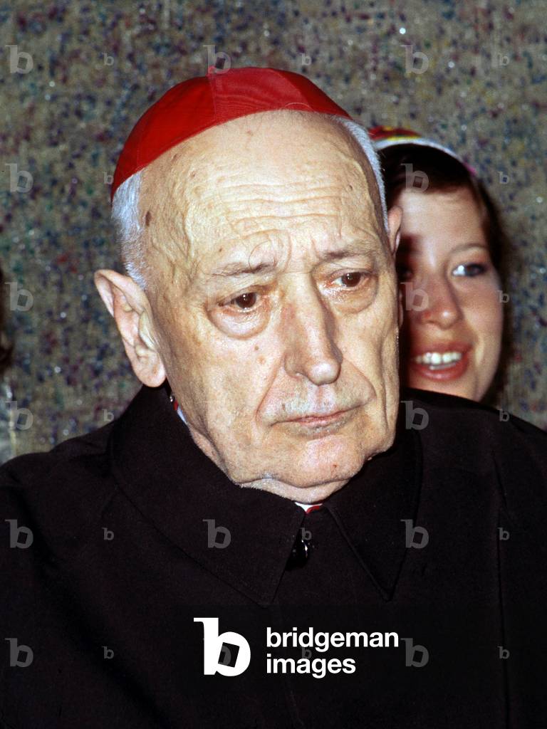 Cardinal Jozsef Mindszenty (1892-1975) hungarian prelate here during official visit in Brussels August 28, 1972