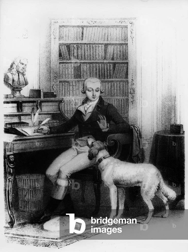 Jean Pierre Claris de Florian (1755-1794) French writer, engraving