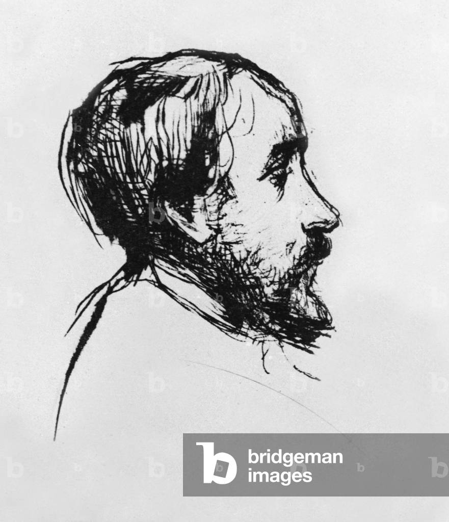 Edgar Degas (1834-1917) French painter (engraving)