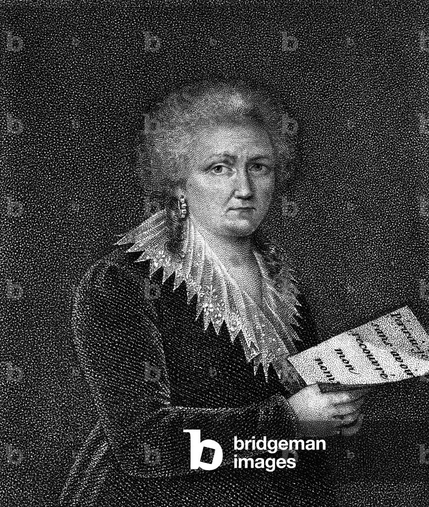 The mystery of the Marchioness of Douhaut : Adelaide de Champignelle Marchioness of Douhaut died in 1788 but a woman claimed that she was the Marchioness, engraving