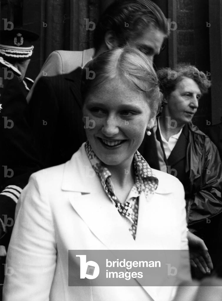 Princess Astrid of Belgium during national day, Belgium, July 21, 1980