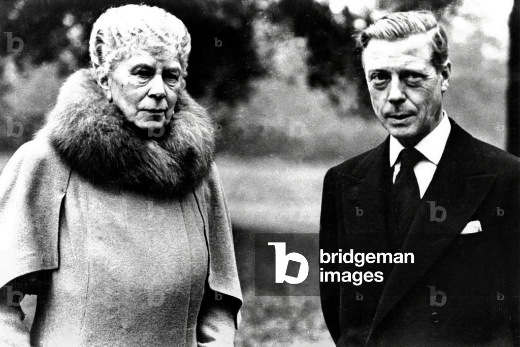 Queen Mary de Teck and her son Edward Duke of Windsor (former King  of Edward VIII) c. 1950