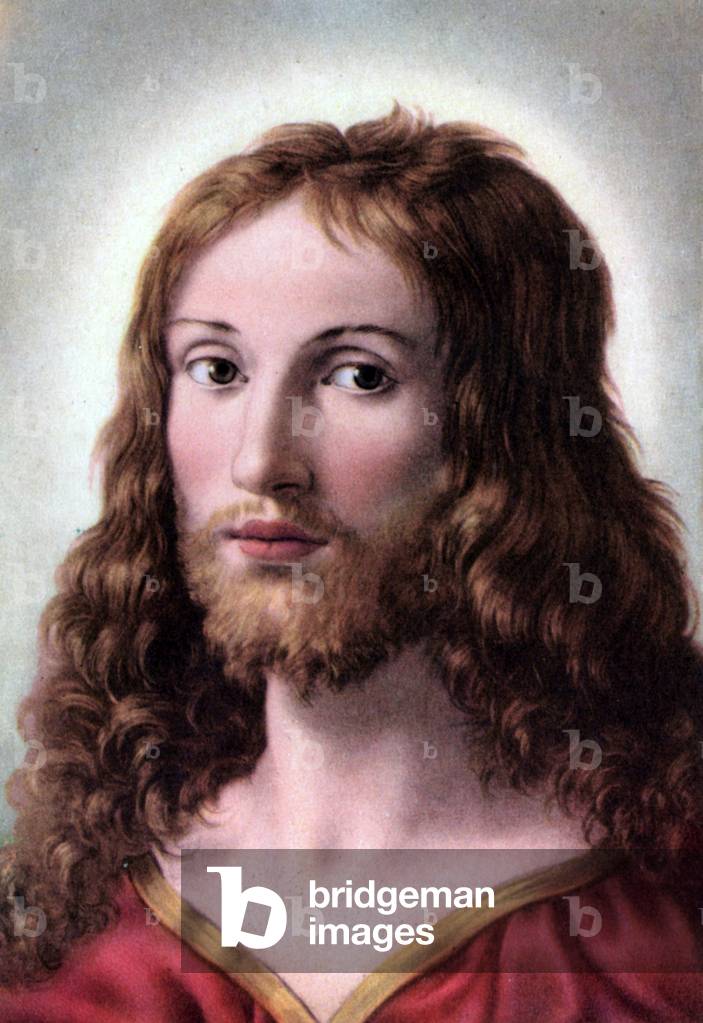 Serie de Cartes Postales religieuses des annees 50 a valeur educative biblique realisees d'apres les grandes oeuvres des Beaux-Arts : ici d'apres 