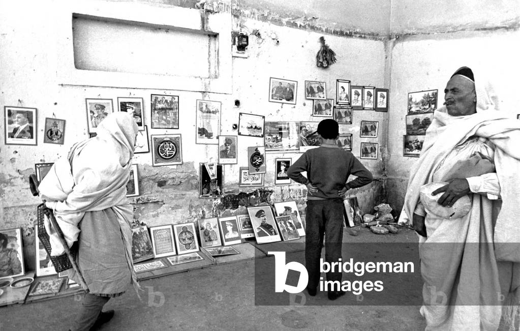 portraits of the arab leaders in the streets of Tripoli, Libya February 1970