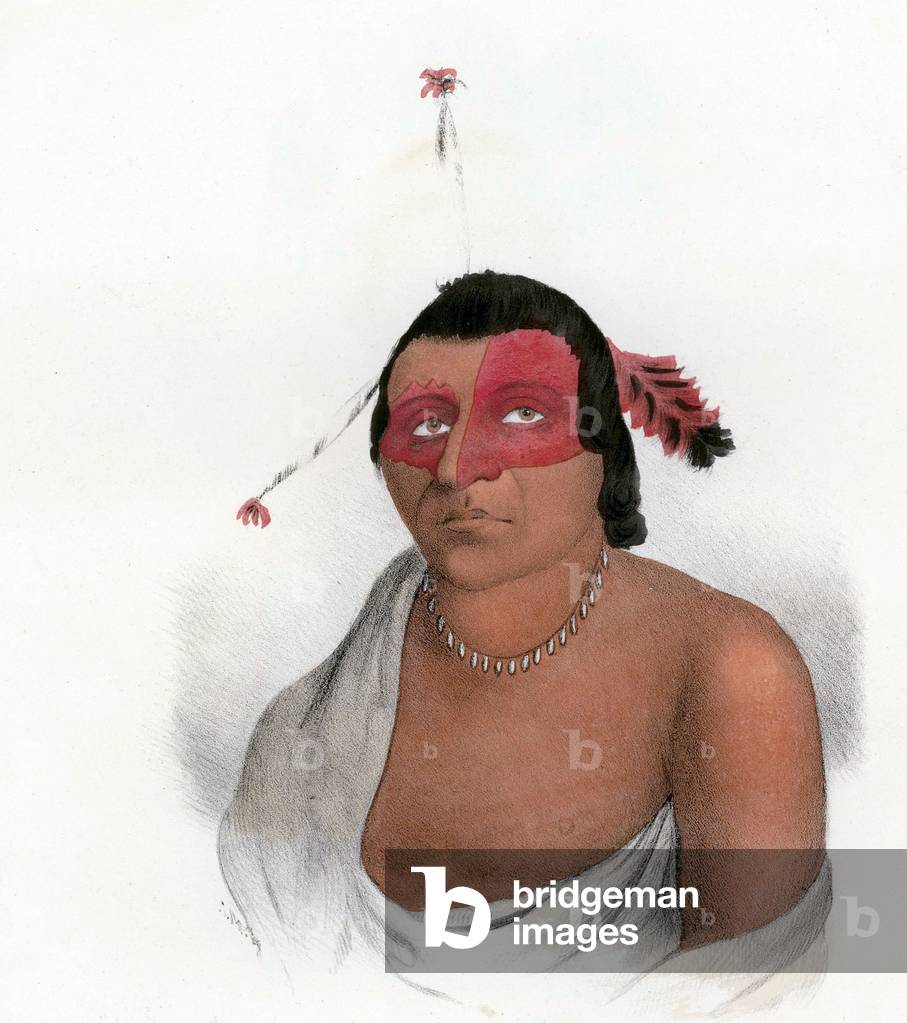 Pe-a-jick, a Chief of the Chippewa (Ojibwa) tribe, engraving, 1825