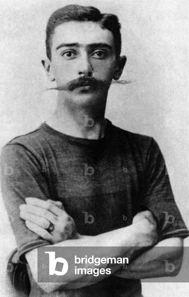 Pierre de Coubertin, c.1890s (b/w photo)