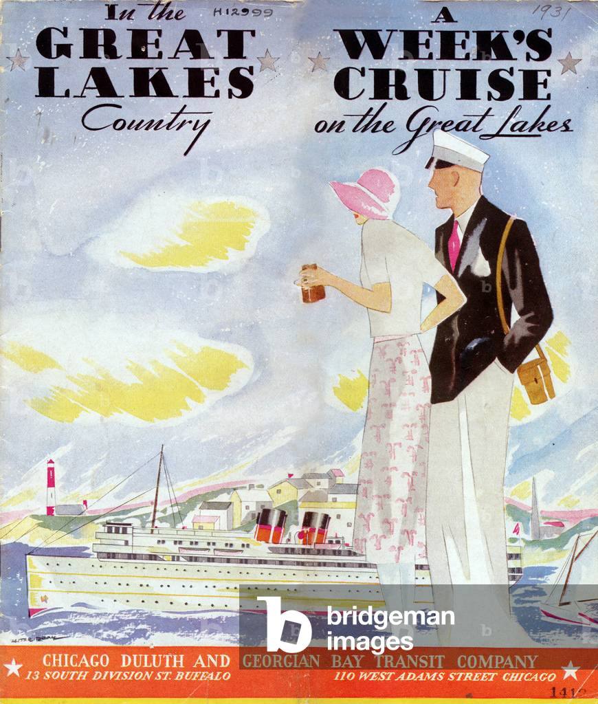Cover of the Chicago, Duluth and Georgian Bay Transit Company schedule for 1931 (print)