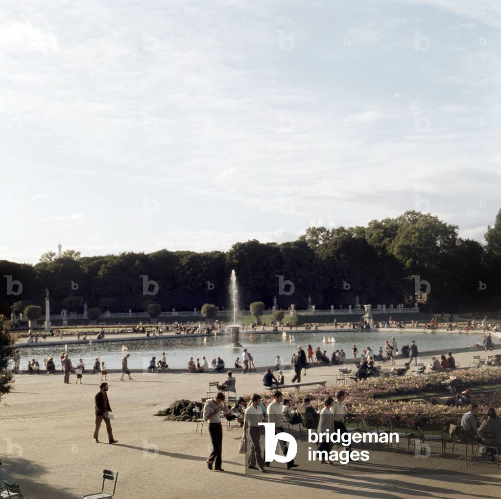 Jardin du Luxembourg (Luxembourg Gardens), Paris, France, 60's