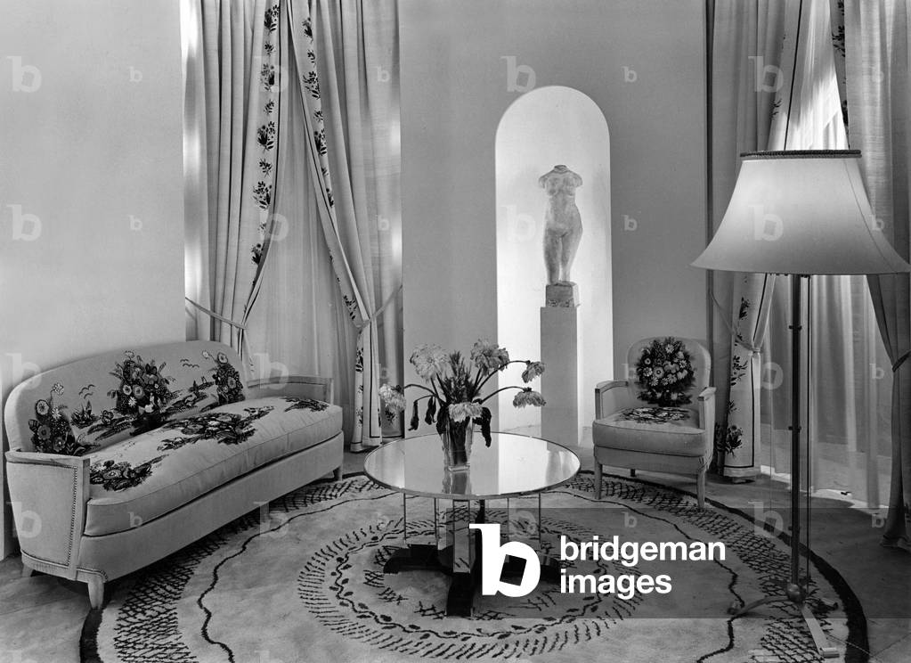 Living room by Jules Leleu, Art Deco style, 30's