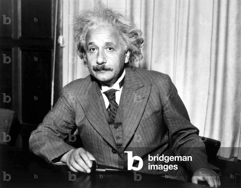 Albert Einstein, 1933 (b/w photo)