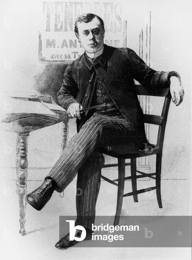 Andre Antoine (1857-1943) French Actor, director of theatre, engraving