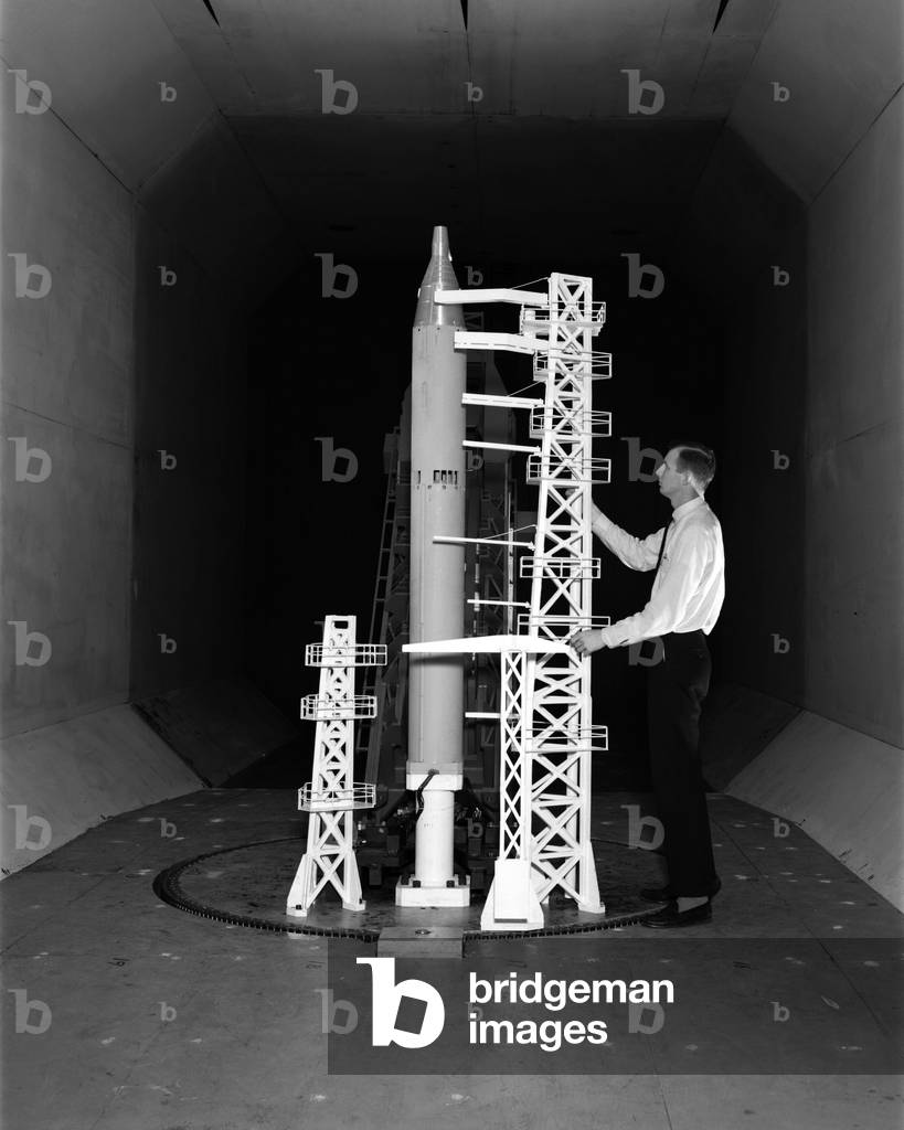 20/04/64 Titan with Gemini capsule in the Transonic Dynamics Tunnel.
