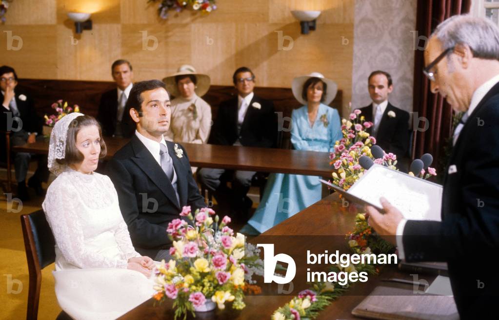 Wedding of Princess Christina of Holland and her fiance Jorge Guillermo June 28, 1975
