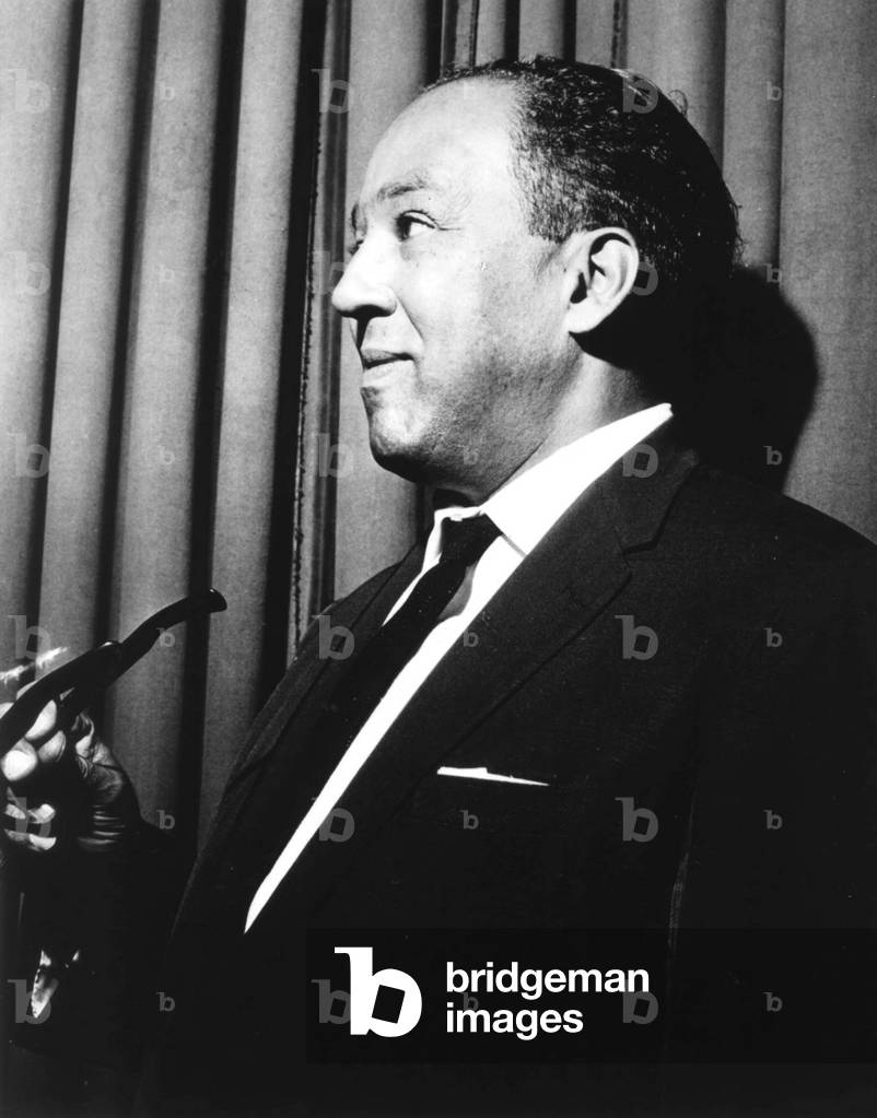 Langston Hughes (1902-1967) American poet novelist and playwright here c. 1953
