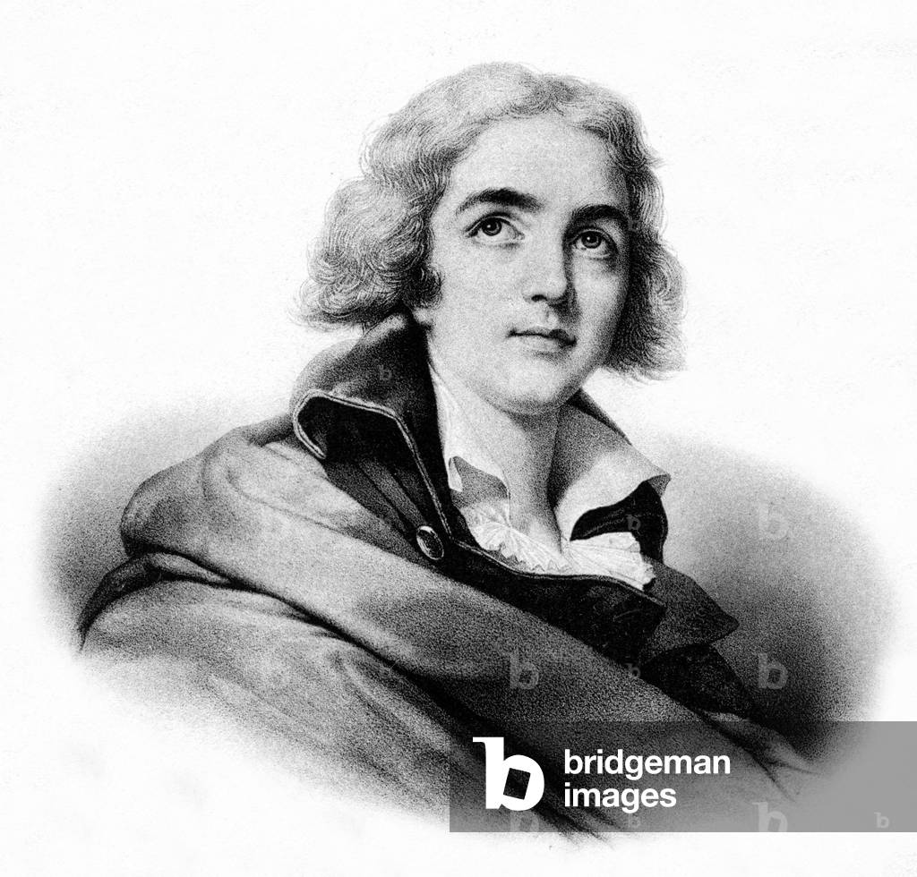 Andre de Chenier (1762-1794) French poet, engraving