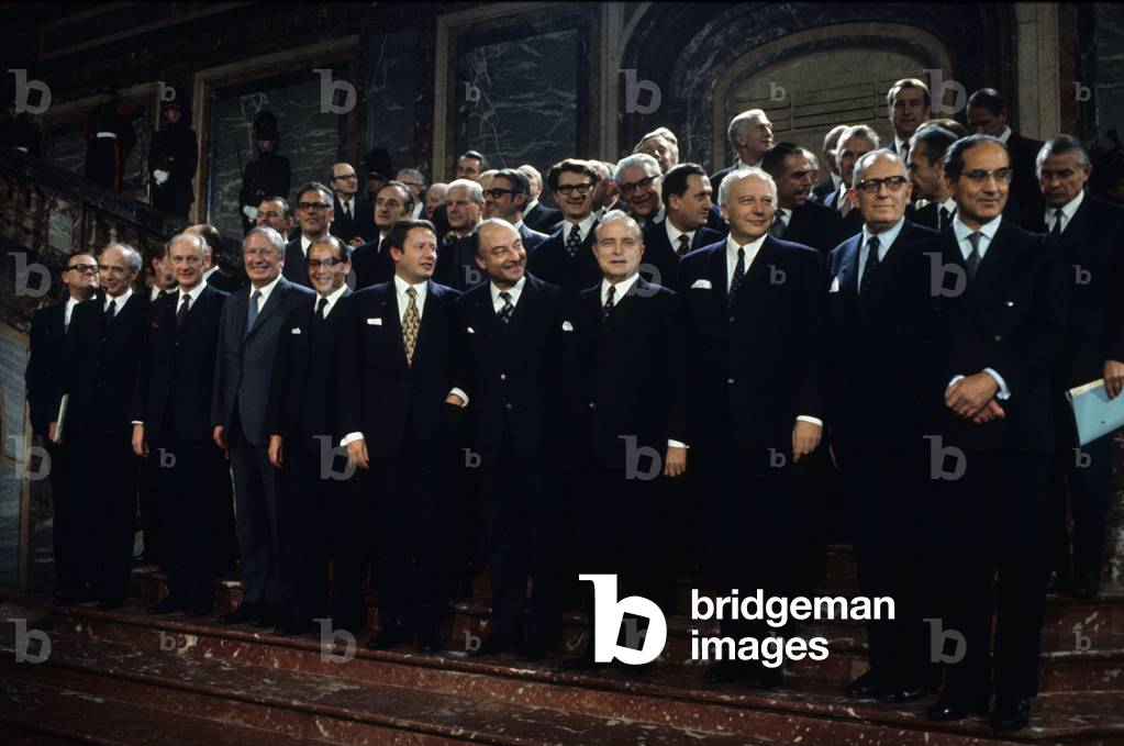 Presentation of the European delegations at the end of the solemn session in Brussels, January 1973