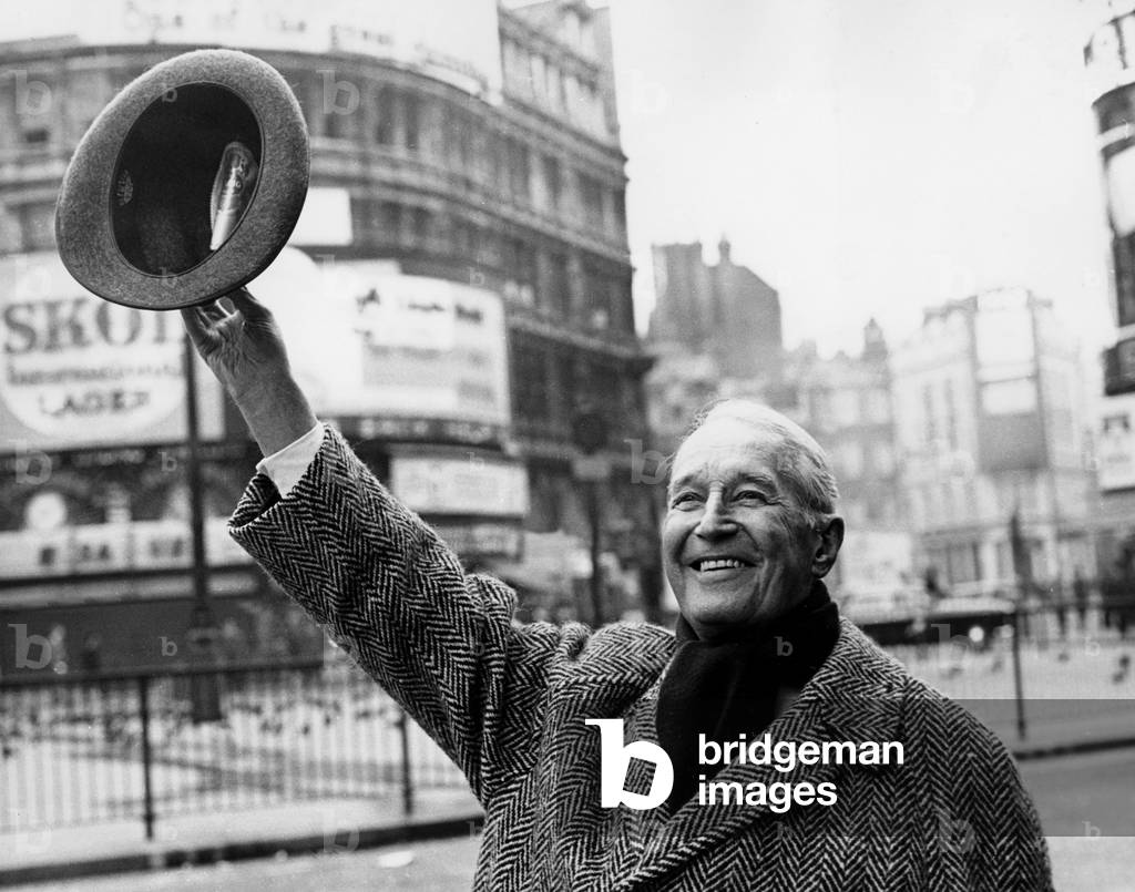 famous French Singer Maurice Chevalier in London on November 2, 1968