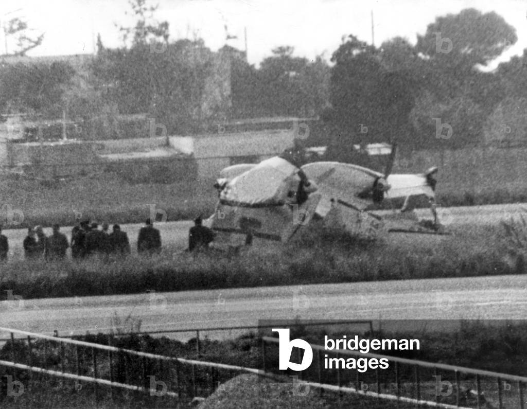 The plane crashed in which died Alexander Onassis in January 1973 in Athene in Greece