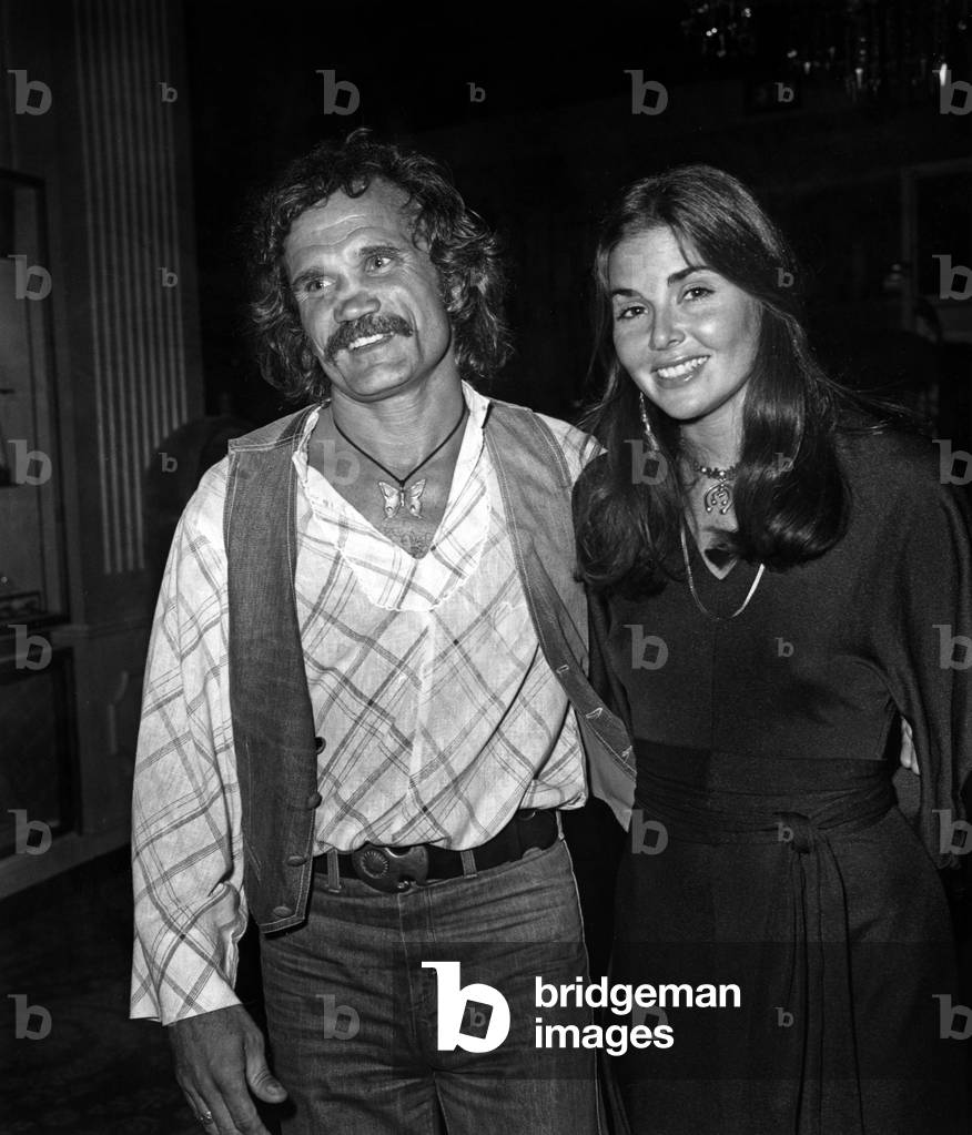 Charles Dierkop and Jennifer Josephs in Hollywood at a party to honor the actor wounds James Stacey in September 1975