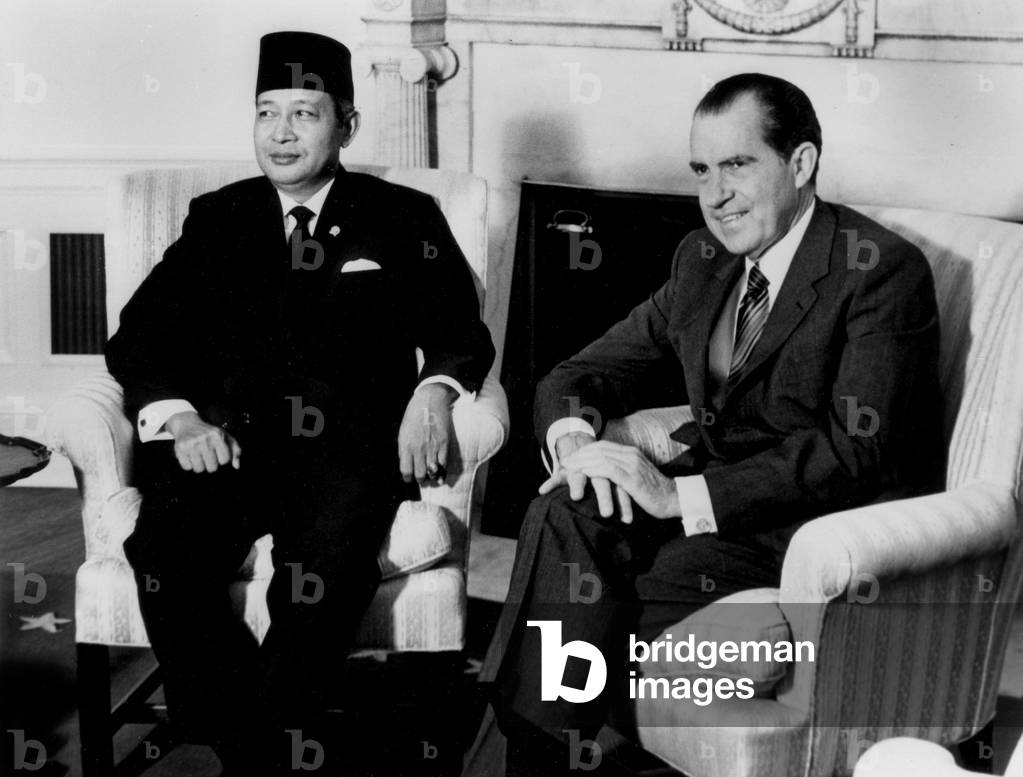 Achmed Soekarno, indonesian President, and Richard Nixon, American President, at the White House, Washington, June 1st, 1970