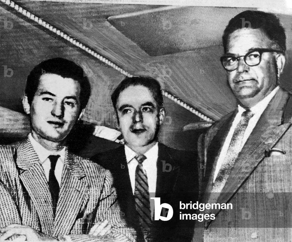 Ramon Mercader alias Jacques Mornard Monard Jacson assassin de Leon Trotski ici a sa sortie de prison le 6 mai 1960 Mercader - Mornard murderer of Trotsky gets out of jail 1960