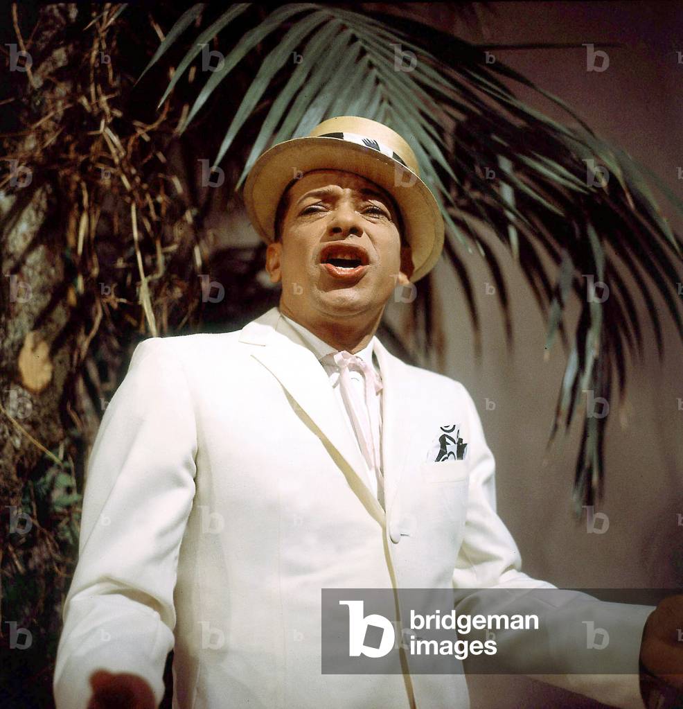 French Singer Henri Salvador during one man show December 16, 1964