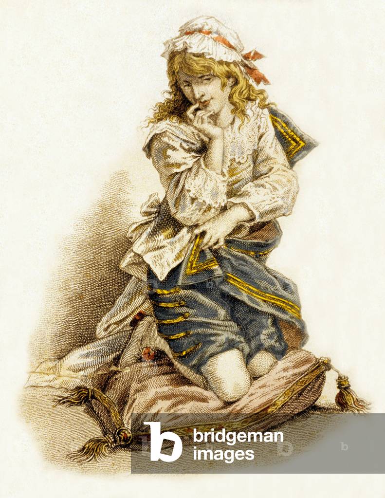 The Marriage of Figaro, Play by Beaumarchais, 1877 (engraving)