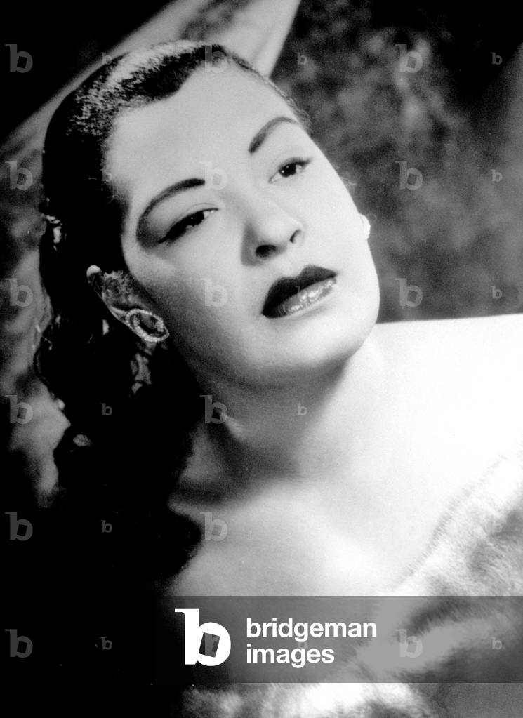 Jazz and blues Singer Billie Holiday (1915-1959) c. 1950