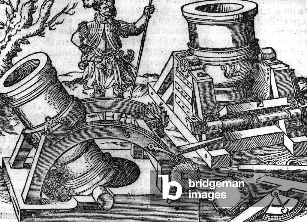 Mortar Cannon, illustration from the 'Kriegbuch', 1575 (engraving)