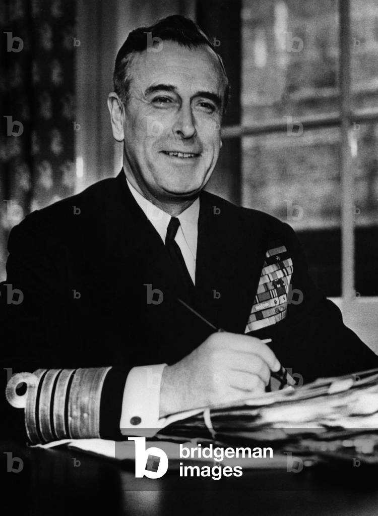 Lord Louis Mountbatten (Prince Charles's Uncle) (1900-1979) English admiral last Viceroy of India and first Chief of the Defence Staff 1959-1965 he was assassinated by the IRA here as a naval officer in 1959