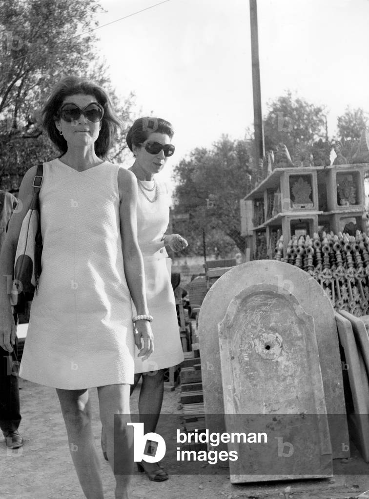 Jackie Kennedy Onassis in Athens, Greece in January 1970