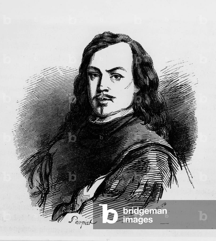 Bartolome Esteban Murillo (1618-1682) Spanish painter, engraving