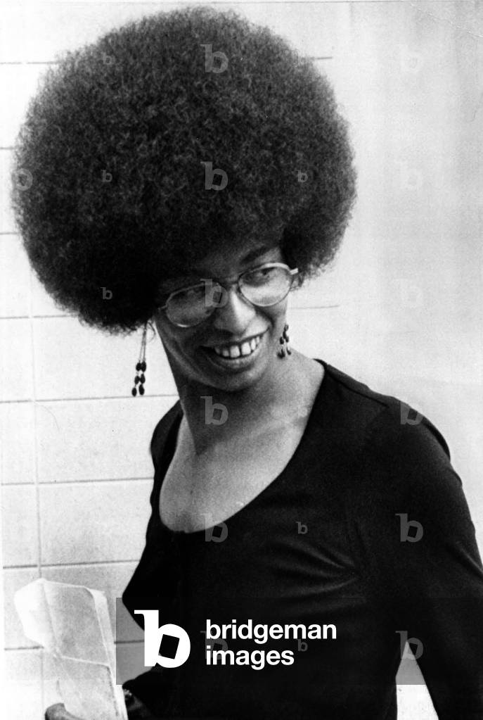 Angela Davis (b1944) American black activist, communist, defender of the cause of black prisoners, Black Panthers activist, here c. 1967