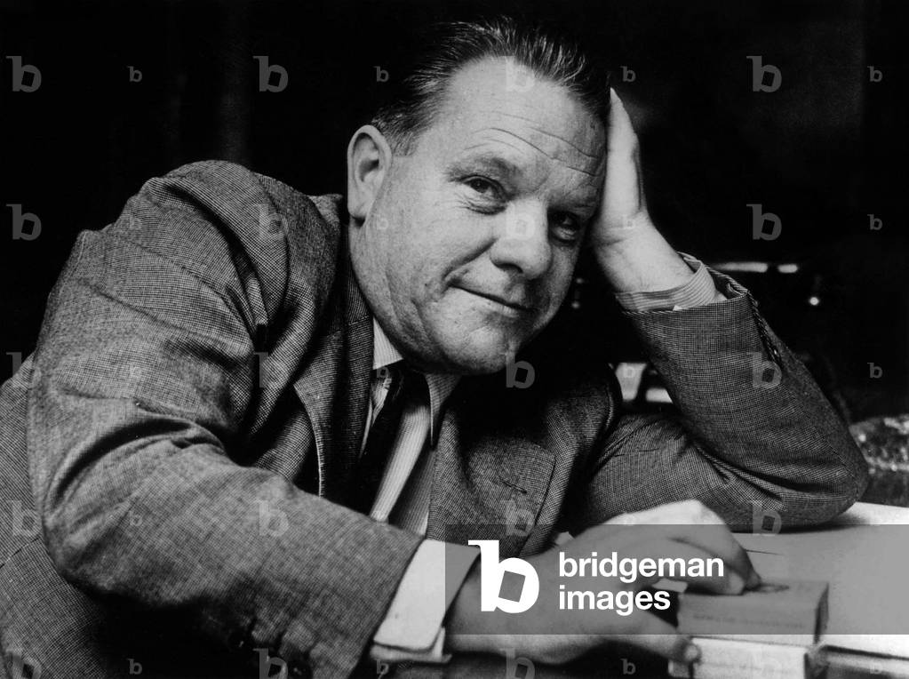 Writer Lawrence Durrell in London March 27, 1961
