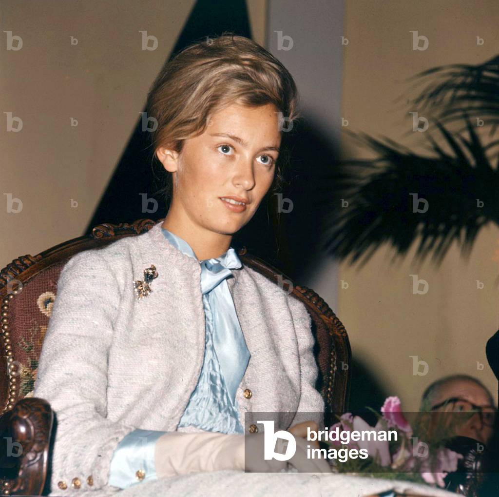 The Princess Paola of Belgium (born Donna Paola Ruffo di Calabria), wife of the PrinceofLiege AlbertII, (and future Queen of Belgium), wife of the PrinceofLiege AlbertII, (and future Queen of Belgium) here in 1960