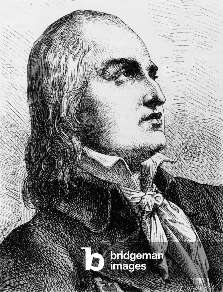 Louis Marie de Salgues, marquis of Lescure (1766-1793) French soldier and opponent of the French Revolution (revolt in the Vendee), engraving