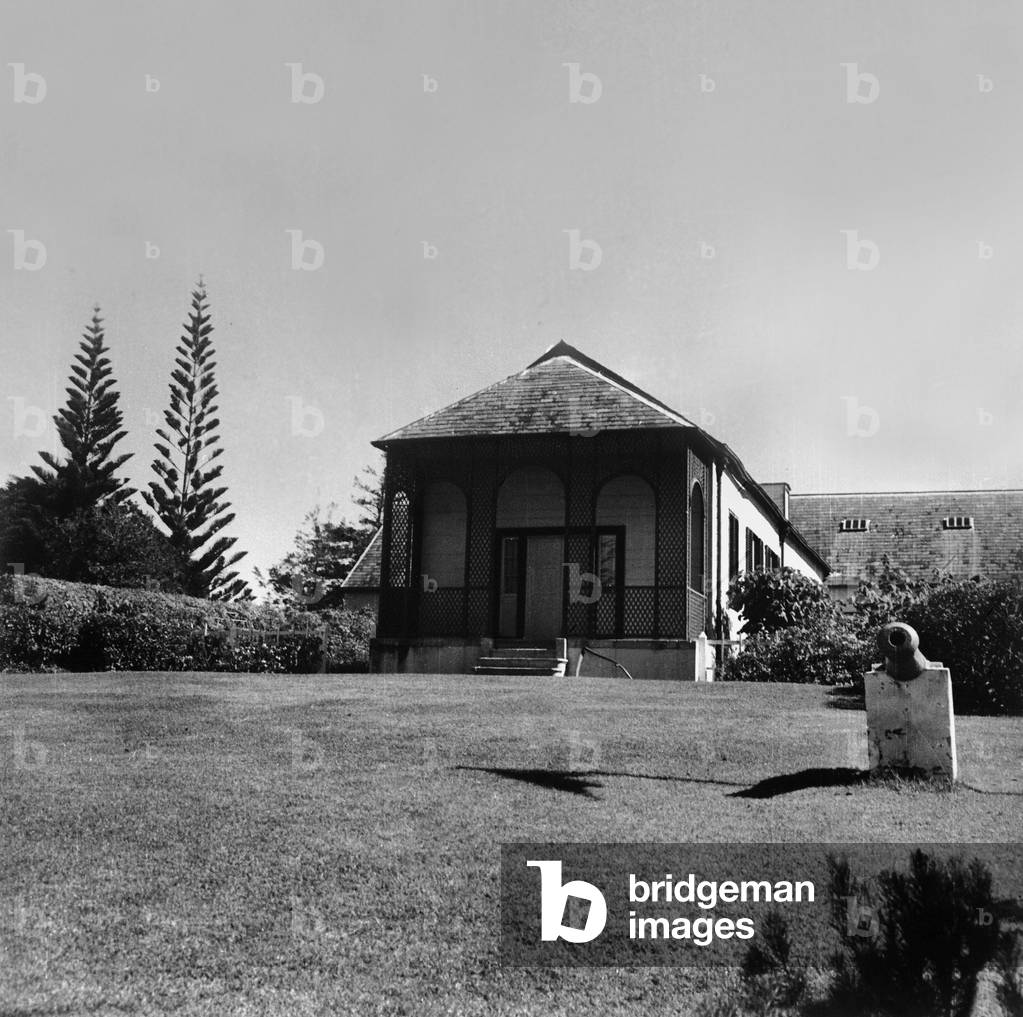 Longwood House, Sainte Helene Island (b/w photo)