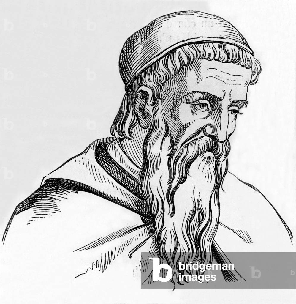 Amerigo Vespucci (1454-1512) Italian trader and navigator, engraving