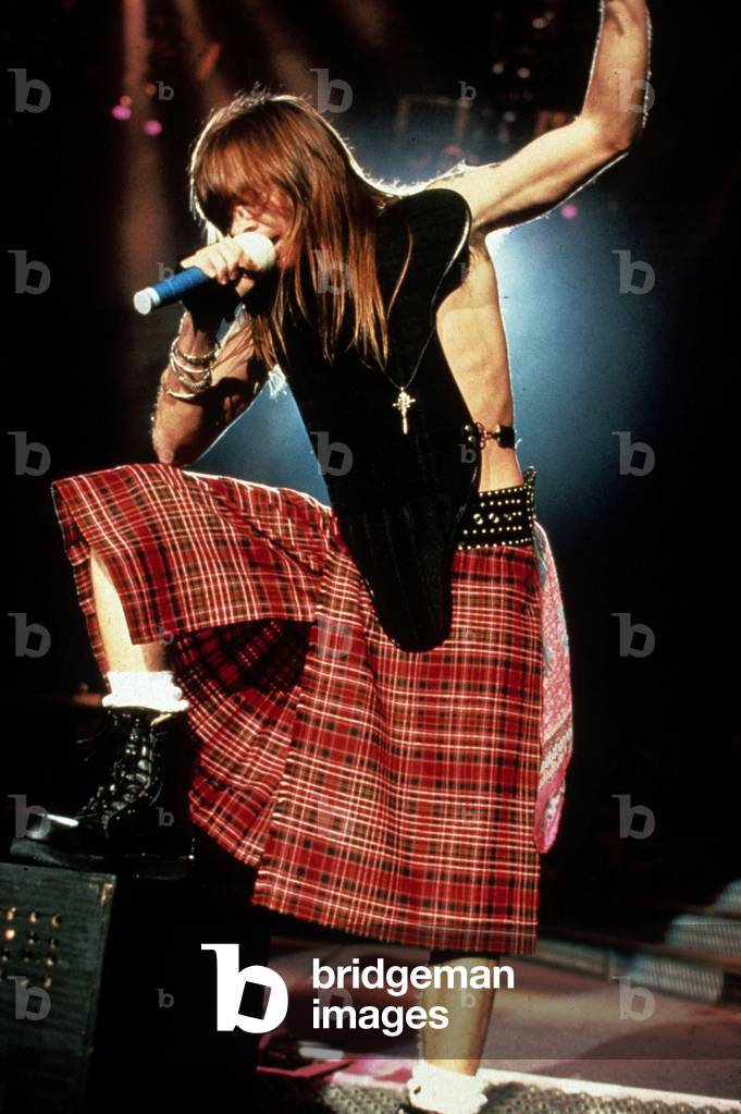 Axl Rose, Singer of group Guns N'Roses, here in 1992