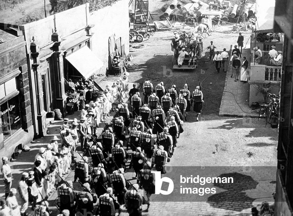 Filming of The Foreign Legion by Edward Sloman in 1928 after the novel 