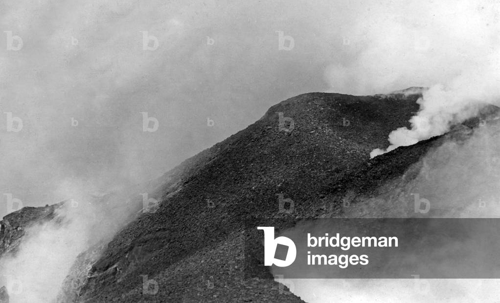The Stromboli (volcano), Aeolian Islands, Italy, June 1949
