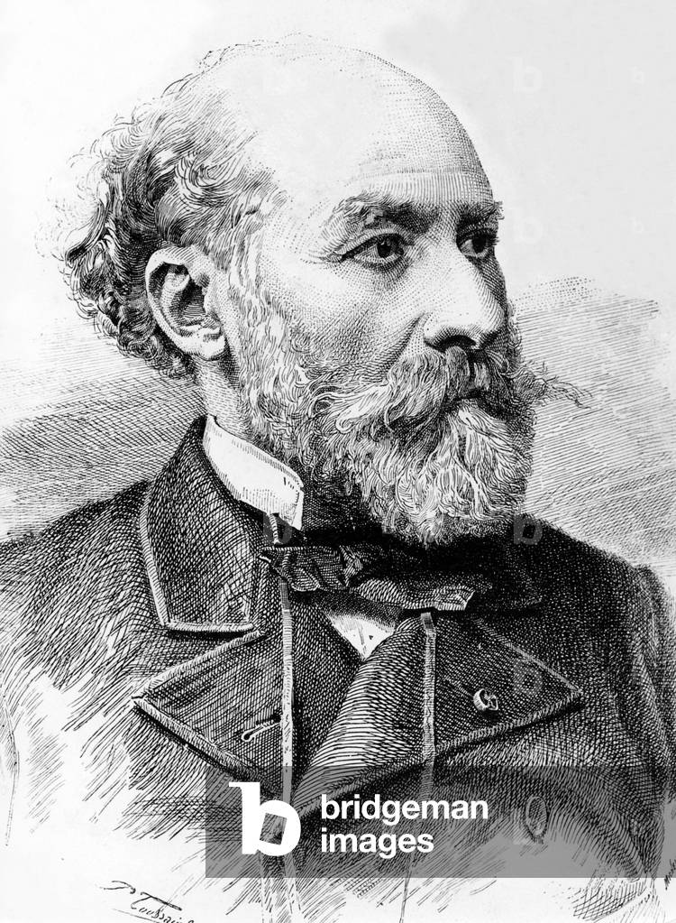 Octave Feuillet (1821-1890) French poet, engraving