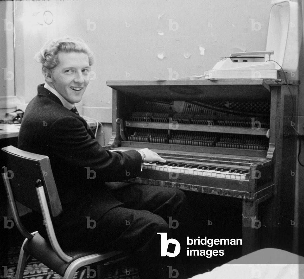 Jerry Lee Lewis (n1935) American pianist and rock and roll Singer c. 1957