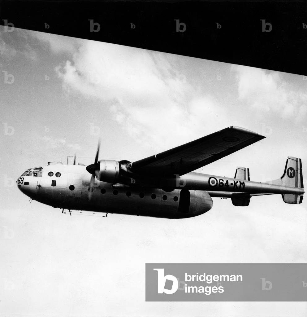 Suez crisis : French plane Nordatlas over Egypt, 1956