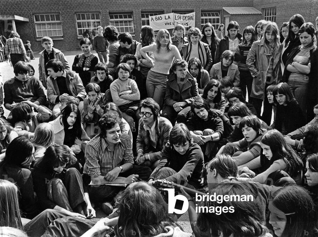 1973 : in Peronne, French students demonstrating against the 