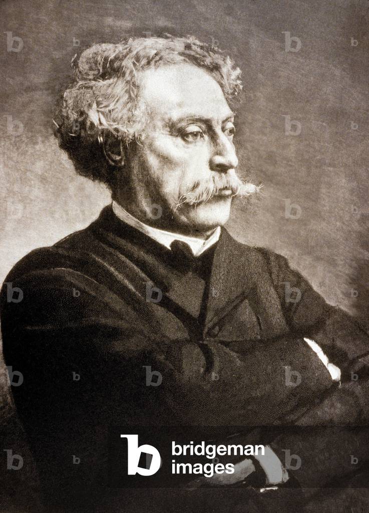 Alexandre Dumas Fils (1824-1895) French writer, after Leon Bonnat (engraving)