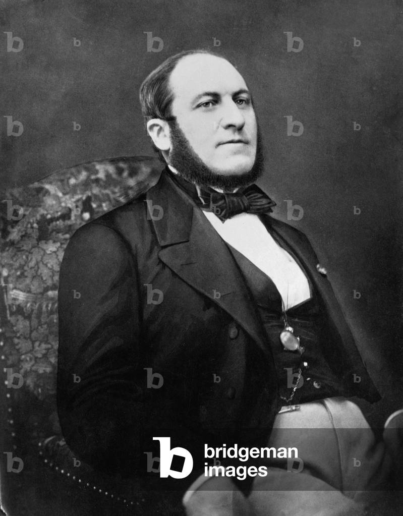 Baron Georges Eugene Haussmann (1809-1891) c.1850 (b/w photo)