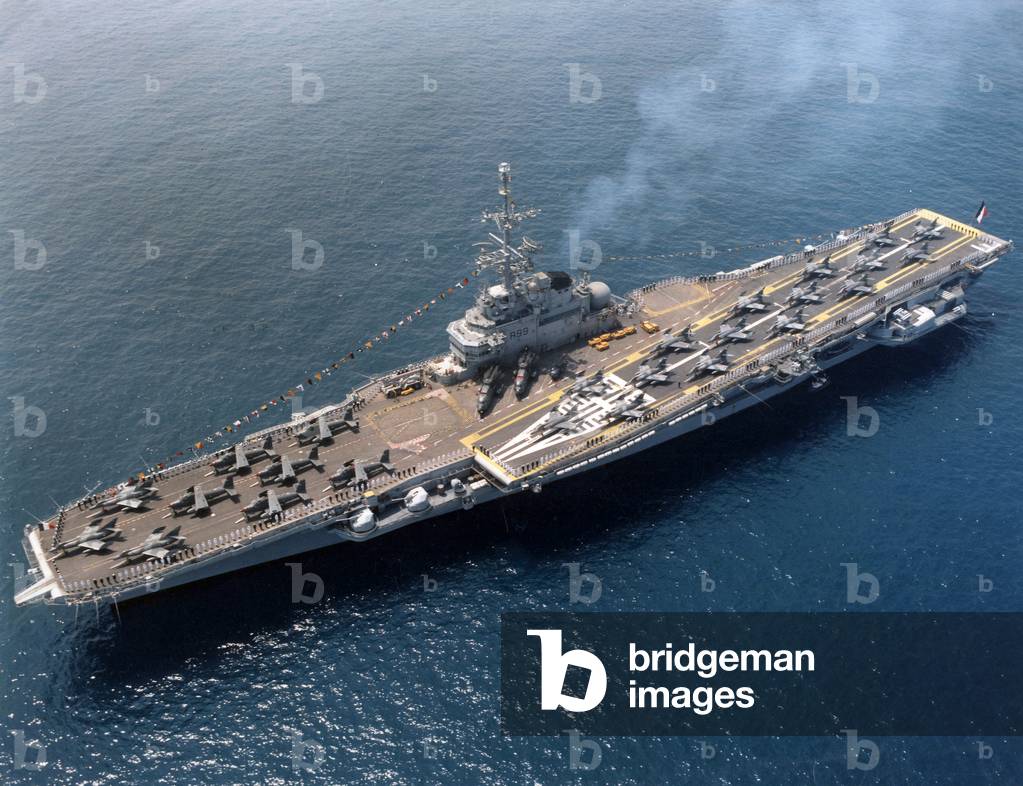 French aircraft carrier Foch, launched in 1960