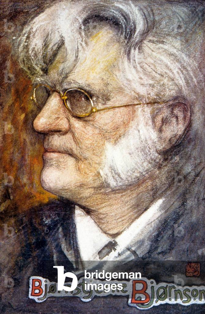Bjørnstjerne Martinius Bjørnson (colout litho)